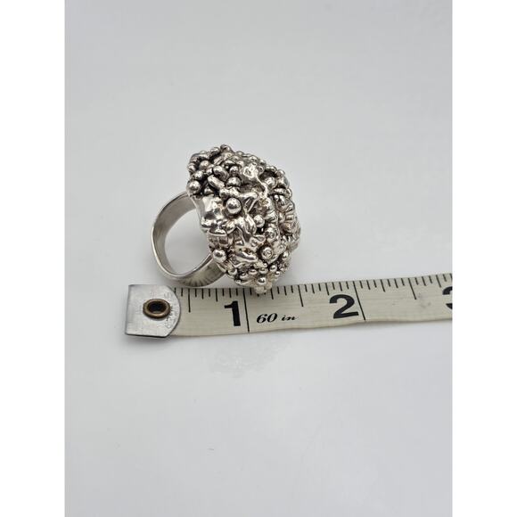 VINTAGE ISRAEL STERLING SILVER 925 RING SIZE 8.5 - Picture 15 of 16